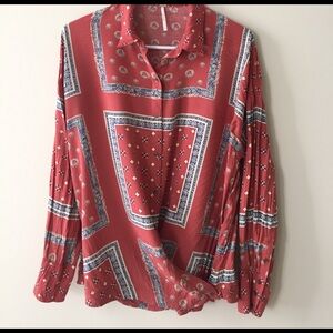 Free people button down shirt